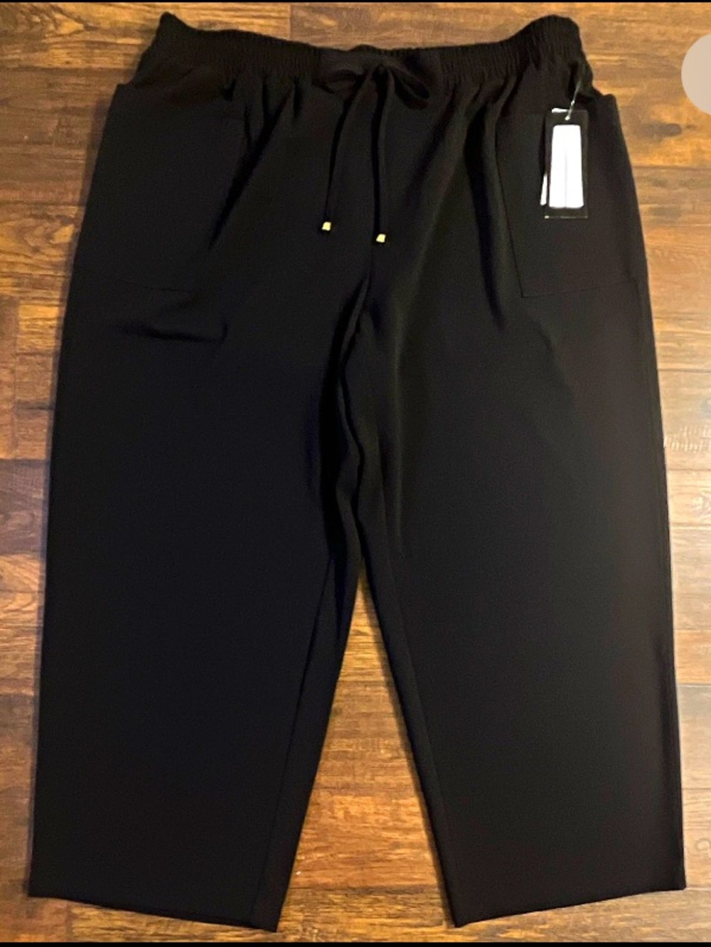New York Women's Casual Black Pull-On Wide Leg Pants Plus Size 3X
Office Wear